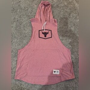 Under Armour Project Rock Salmon Sleeveless Hoodie, XXL
